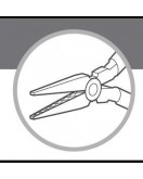 ANTILOPE® flat nose pliers without spring with 130mm cut