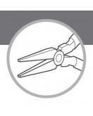 ANTILOPE® flat nose pliers without spring without cut 130mm