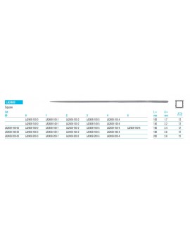 GLARDON vallorbe Square Files LA2408