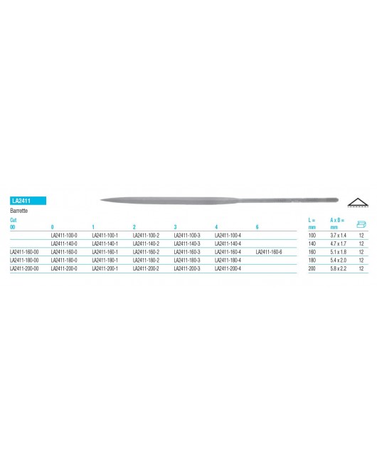 GLARDON vallorbe Barrette Files LA2411